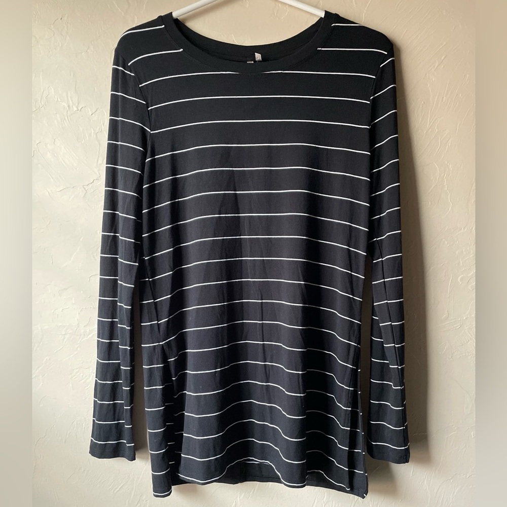🆕 Banana Republic Long Sleeve Scoop Neck Striped Tunic | XS